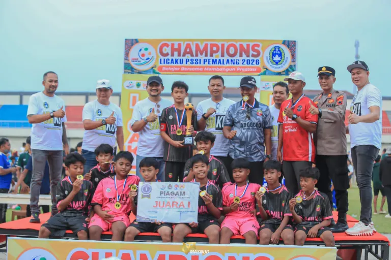 Bupati Pemalang Resmi Tutup Turnamen Sepak Bola LIGAKU PSSI Pemalang 2026