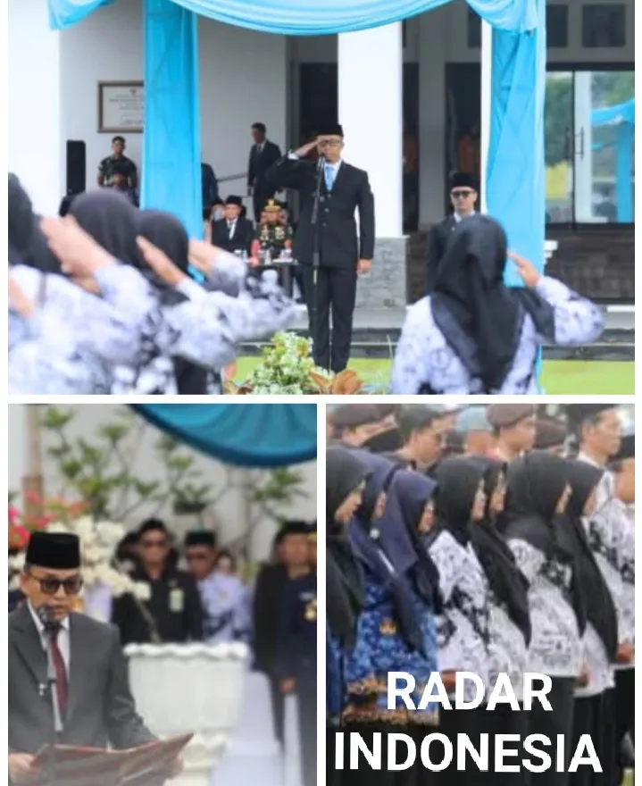 Pemkot Tasikmalaya Melaksanakan Upacara Hardiknas Tingkat Kota Tasikmalaya