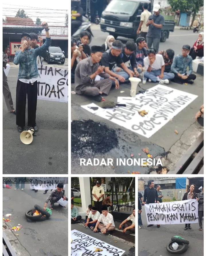 Kuali Aksi Pelajar, Buruh, Mahasiswa Unjuk Rasa di DPRD Kota Tasikmalaya