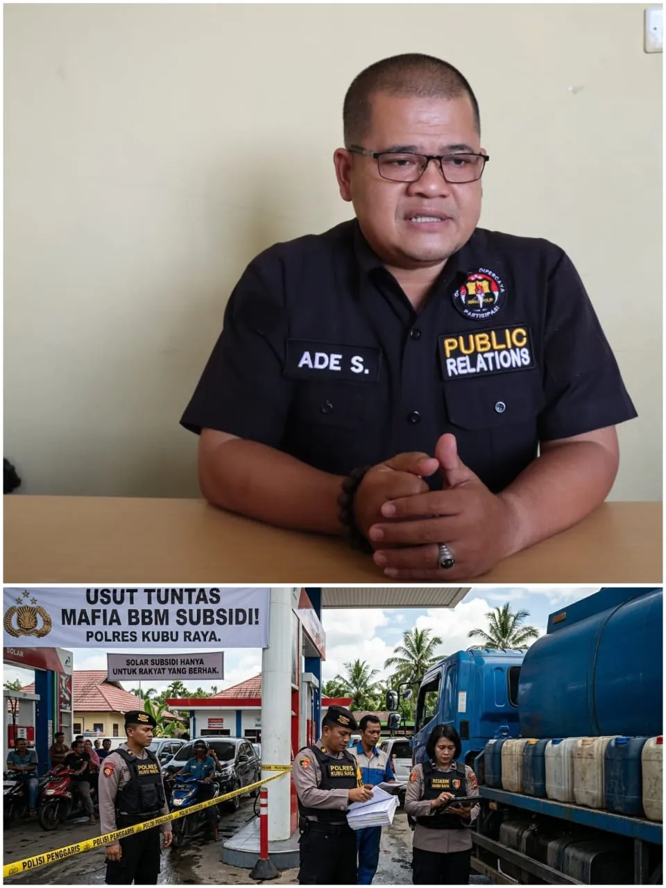 Polres Kubu raya Melakukan penindakan terhadap Pelaku BBM Subsidi