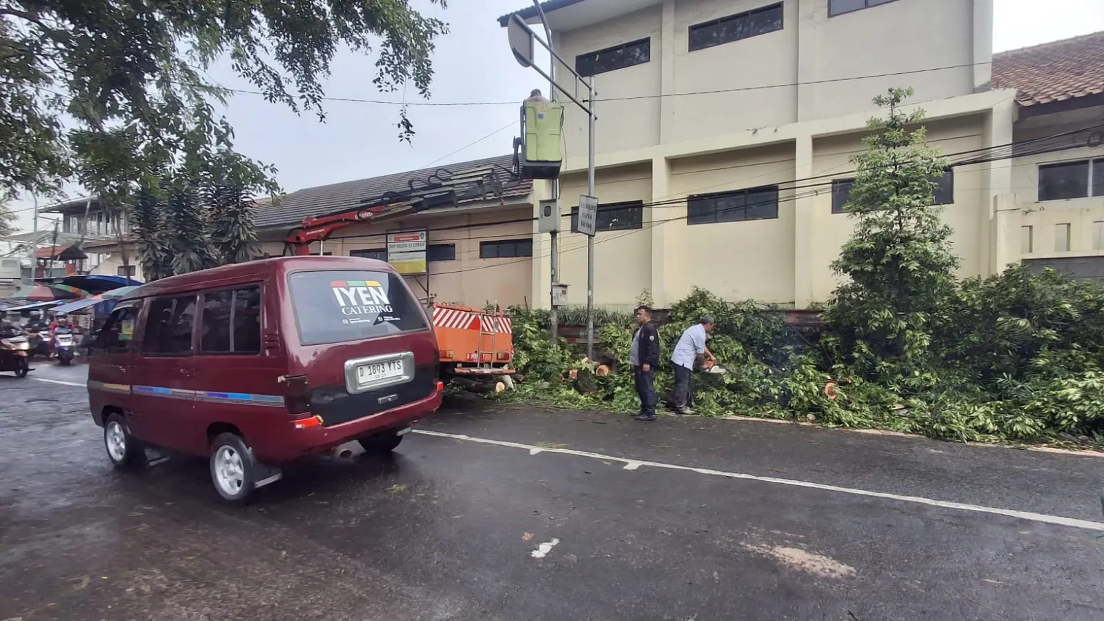 Pohon Trembesi Tumbang Timpa 9 Siswa SD di Cimahi, Pemkot Pastikan Korban Teratasi