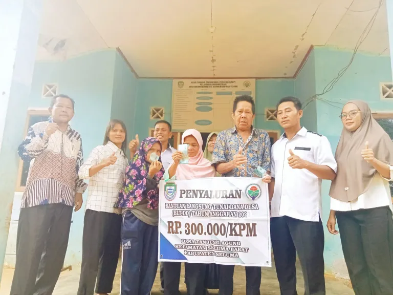 Pemdes Tanjung Agung Kembali menyalurkan BLT DD tahap 1 ditahun 2026