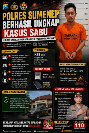 Polsek Sapeken Berhasil Ungkap Kasus Sabu di Pagerungan Besar