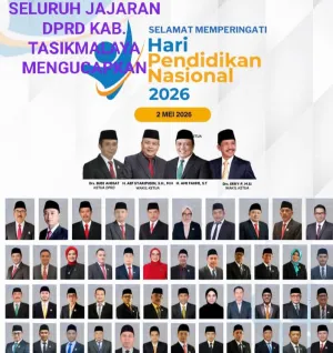 SELURUH JAJARAN ANGGOTA DPRD KAB TASIKMALAYA DAN SEKRETARIS DEWAN BESERTA JAJARANNYA MENGUCAPKAN SELAMAT HARI PENDIDIKAN NASIONAL TAHUN 2026