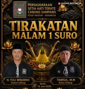 PSHT Cabang Sampang, Madura Sukses Gelar Tirakatan Malam 1 Suro