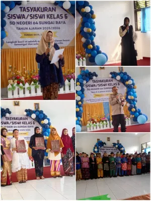 Sebanyak 70 Siswa – Siswi Kelas,VI SDN 64 Sungai Raya Melakukan Pelepasan