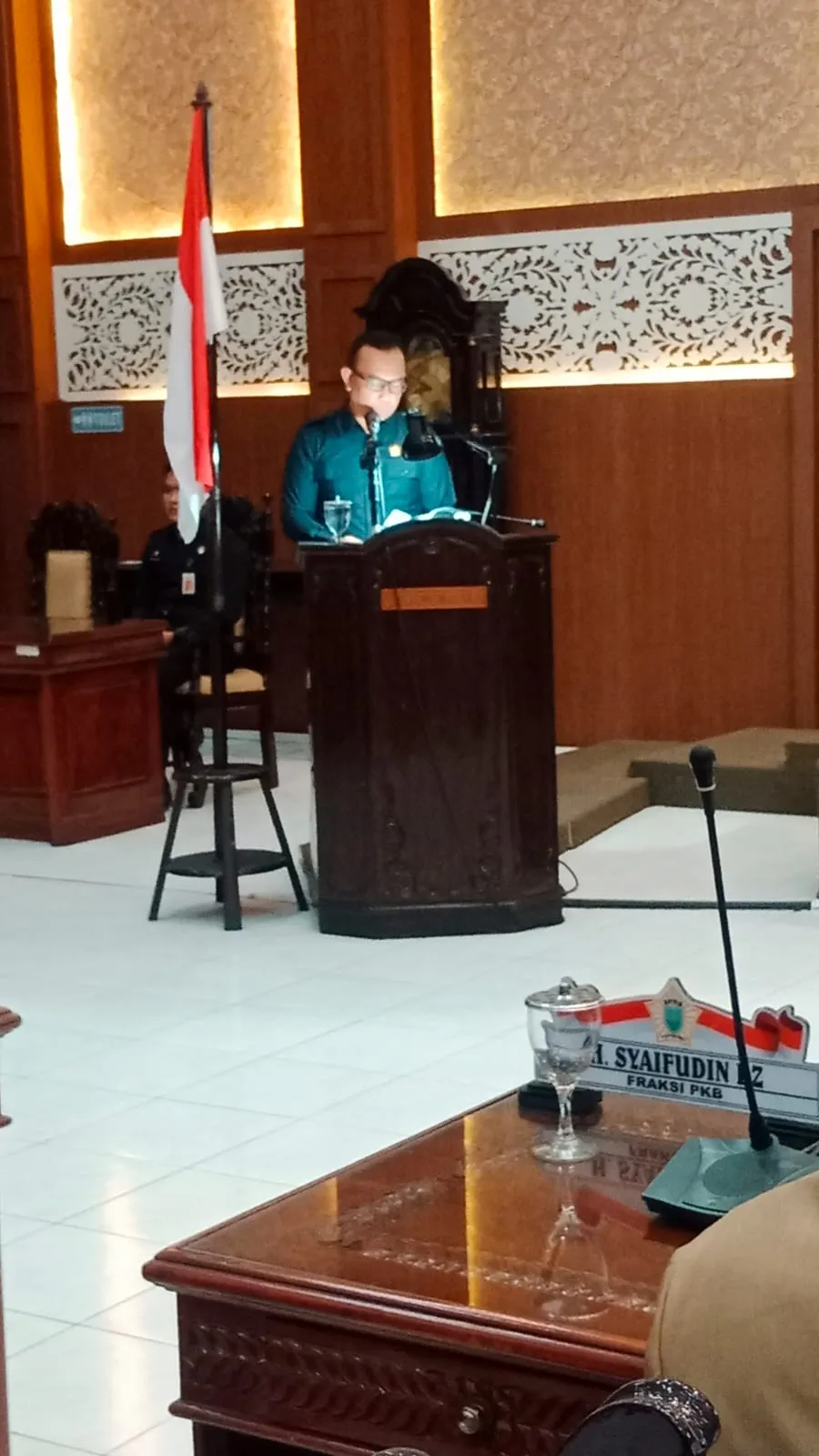 Ketua Pansus II DPRD Kota Probolinggo Muchlas Kurniawan Paparkan Hasil Kerja Pansus II Dalam Paripurnna