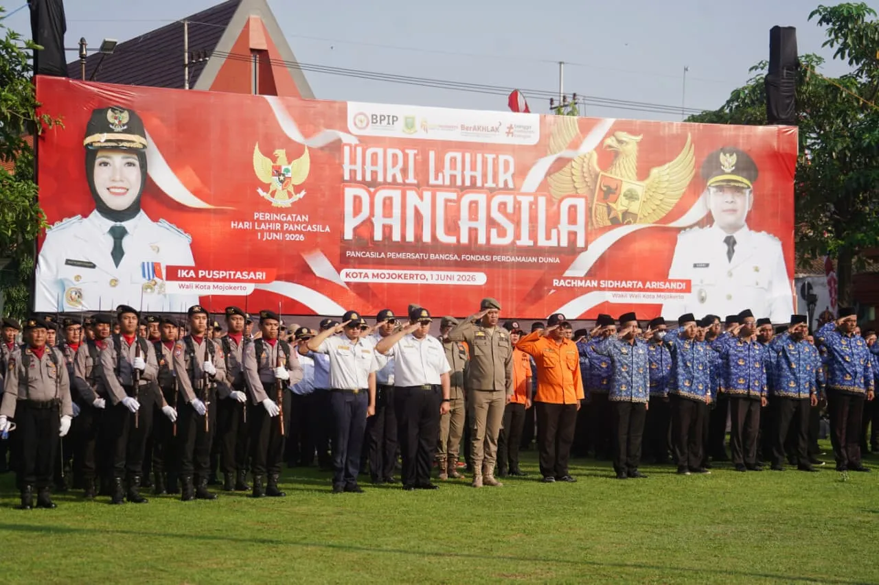 Peringati Hari Lahir Pancasila 2026, Pemkot Mojokerto Teguhkan Semangat Persatuan dan Perdamaian