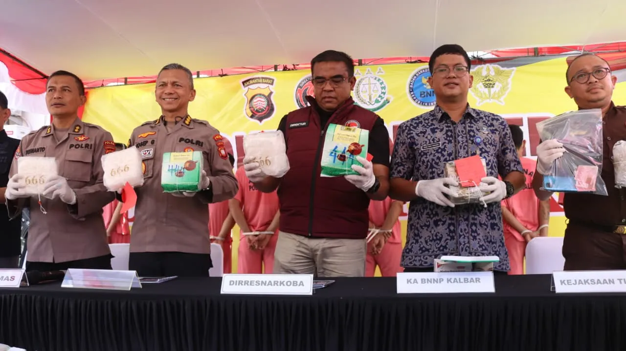 Lagi! Ditresnarkoba Polda Kalbar Gagalkan Peredaran Narkoba Miliaran Rupiah, 32 Tersangka Diamankan*