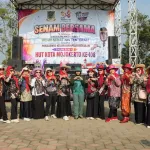 Semarak HUT ke-108 Kota Mojokerto, Warga Prajurit Kulon Gelar Senam Bersama