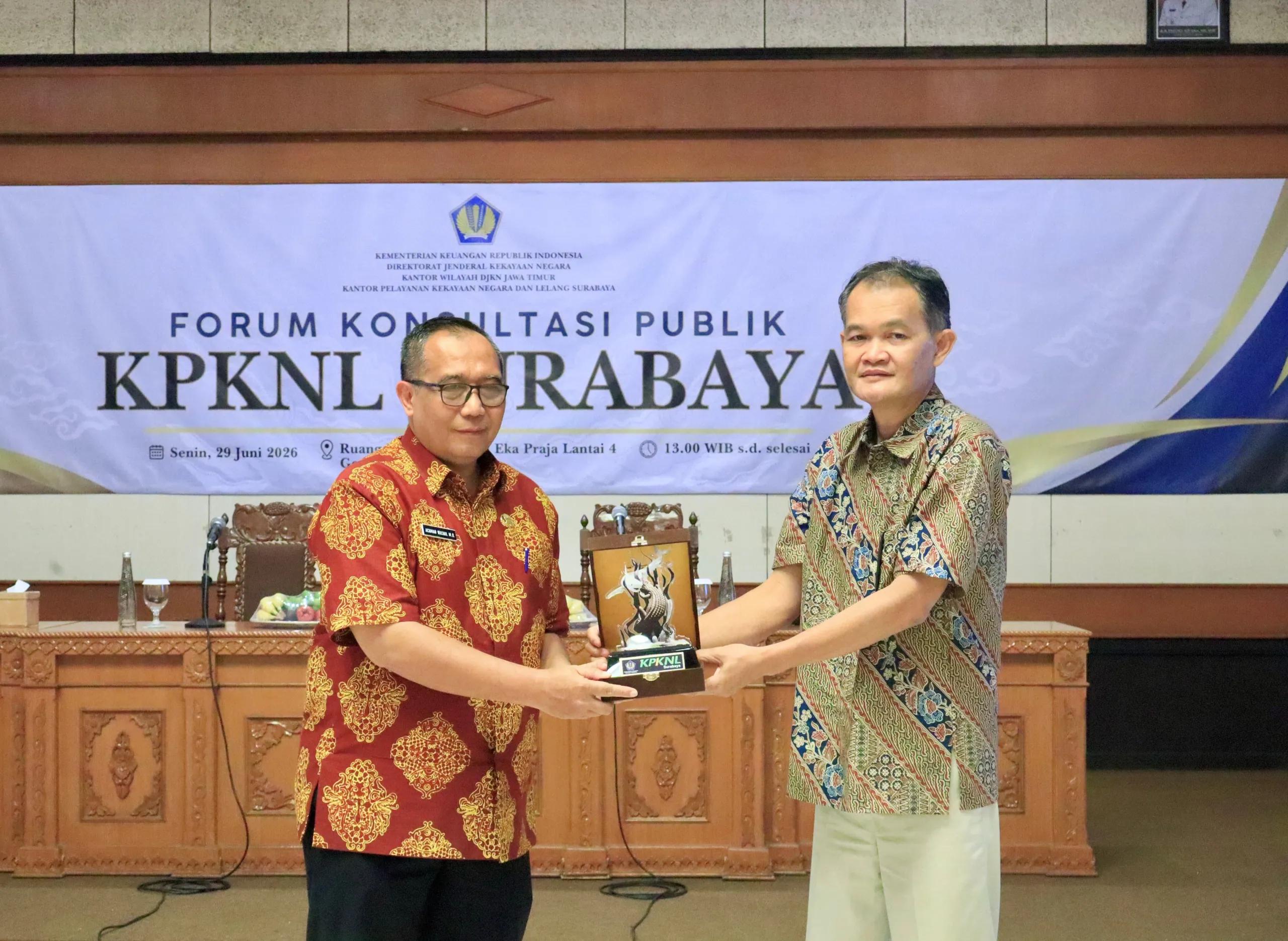 Perkuat Sinergi Pengelolaan Aset dan Lelang, Pemkab Gresik dan KPKNL Surabaya Gelar Forum Konsultasi Publik