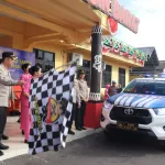 Polres Kotawaringin Barat dan Bhayangkari Lepas  Puluhan Paket Sembako Sambut Hari Bhayangkara ke-80 ‎