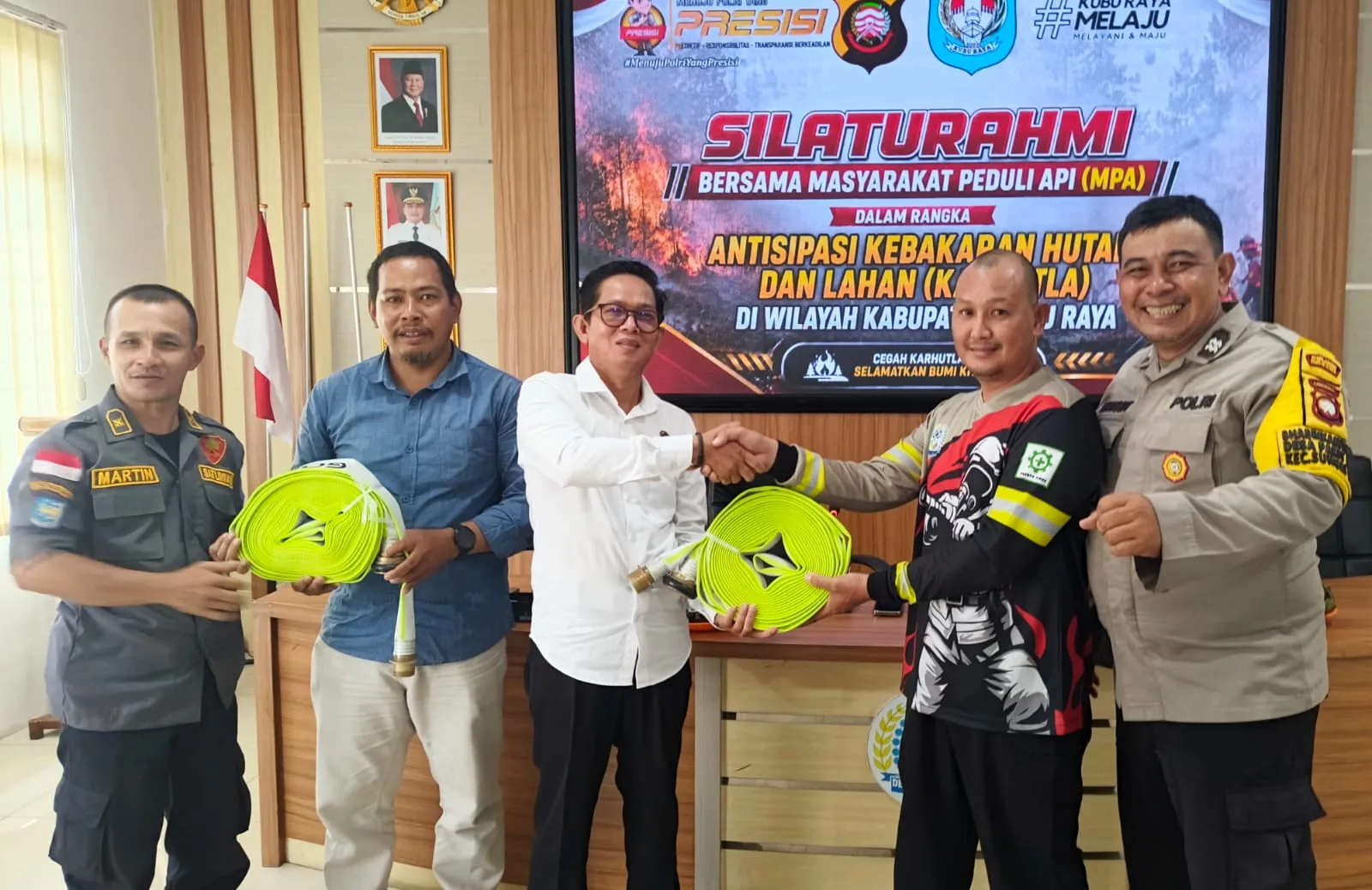 Ingatkan Sanksi Pidana, Polsek Sungai Raya Minta Warga Laporkan Pelaku Pembakar Lahan