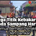 Tiga Titik Kebakaran Landa Sampang Hari Ini, Semua Berhasil Dijinakkan Damkar
