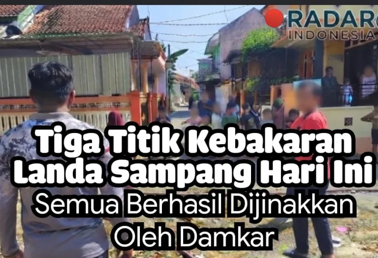 Tiga Titik Kebakaran Landa Sampang Hari Ini, Semua Berhasil Dijinakkan Damkar
