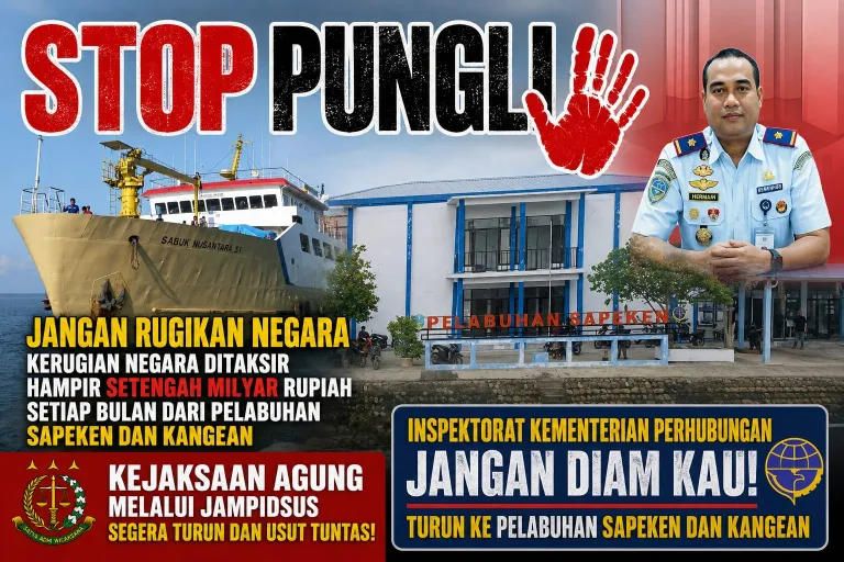 Dugaan Pungli Di Pelabuhan Sapeken Dan Kangean Disorot, Koalisi Ativis Hukum Dan Mahasiswa Desak Kejaksaan Agung Turun Tangan