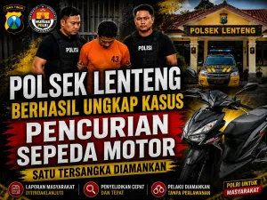 Polsek Lenteng Berhasil Ungkap Kasus Pencurian Sepeda Motor, Satu Tersangka Diamankan