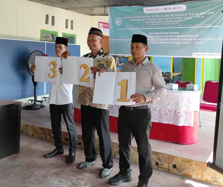 Harapan Untuk Tiga Calon Kepala Desa PAW Desa Sungai Raya Dalam