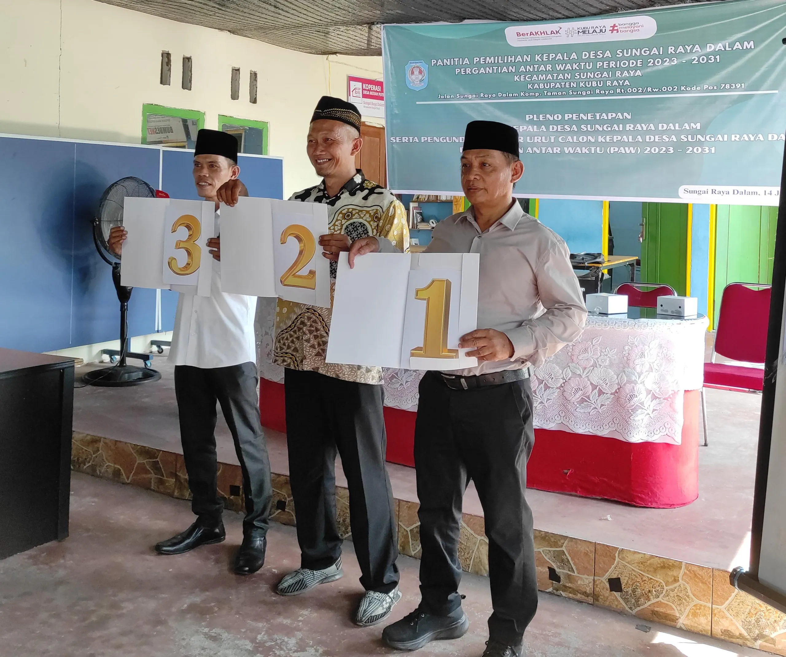 Harapan Untuk Tiga Calon Kepala Desa PAW Desa Sungai Raya Dalam