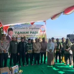 Tanam Padi Serentak di Beji, Kapolsek: Wujud Sinergi Pertahankan Swasembada Pangan