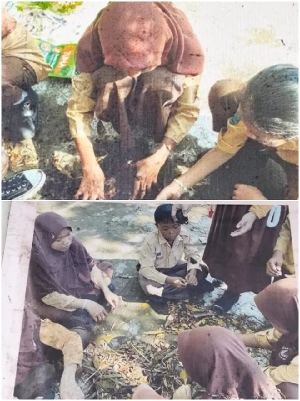 Wujudkan Sekolah Adiwiyata Siswa SDN 56 Pontianak Barat Sulap Sampah Daun Menjadi Kompos