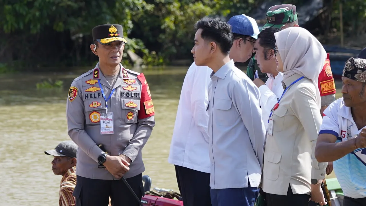 Kapolda Lampung Monitoring Pengamanan Kunjungan Kerja Wakil Presiden RI di Lampung Timur