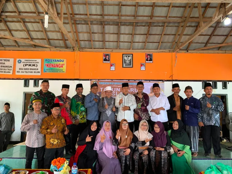 Peringati 1 Muharram, Pemdes Hargo Binangun dan warga Gelar Pengajian dan Santunan Yatim Piatu