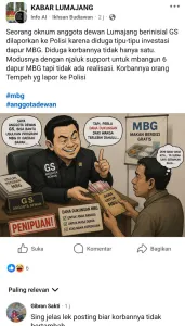Dugaan Penipuan Program MBG Seret Nama Oknum Anggota Dewan, Publik Menanti Klarifikasi