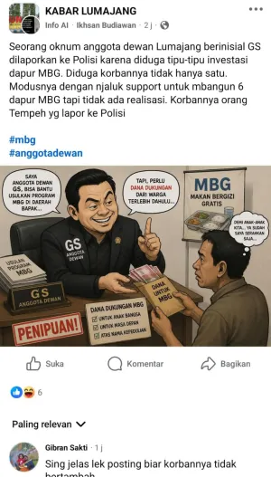 Dugaan Penipuan Program MBG Seret Nama Oknum Anggota Dewan, Publik Menanti Klarifikasi