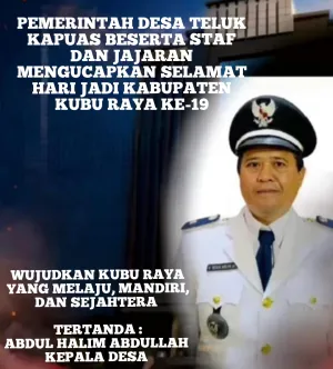 SELAMAT HARI JADI KABUPATEN  KUBU RAYA YANG KE-90