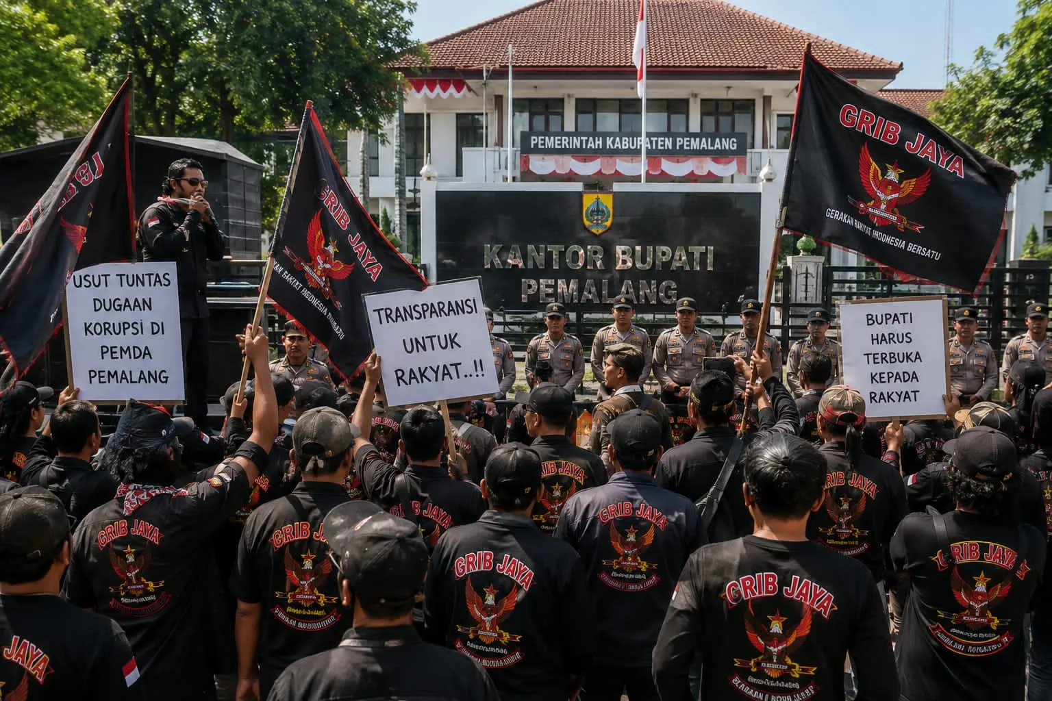 Lelang Proyek RSUD Randudongkal 45,5 M Didemo GRIB JAYA, Kusyanto : Semua Sudah Sesuai Prosedur dan Aturan