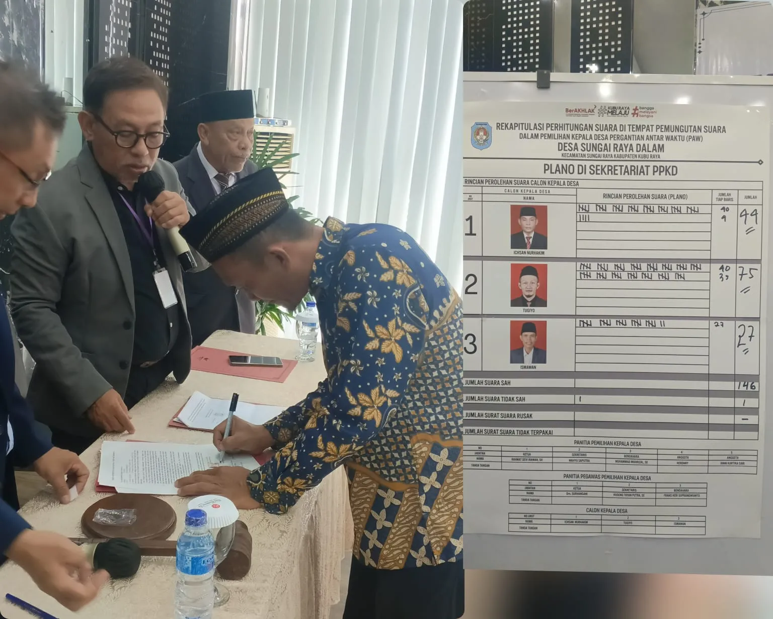 Kemenganan Bapak Tugiyo Di Pemilihan Pilkades PAW periode 2023-2031