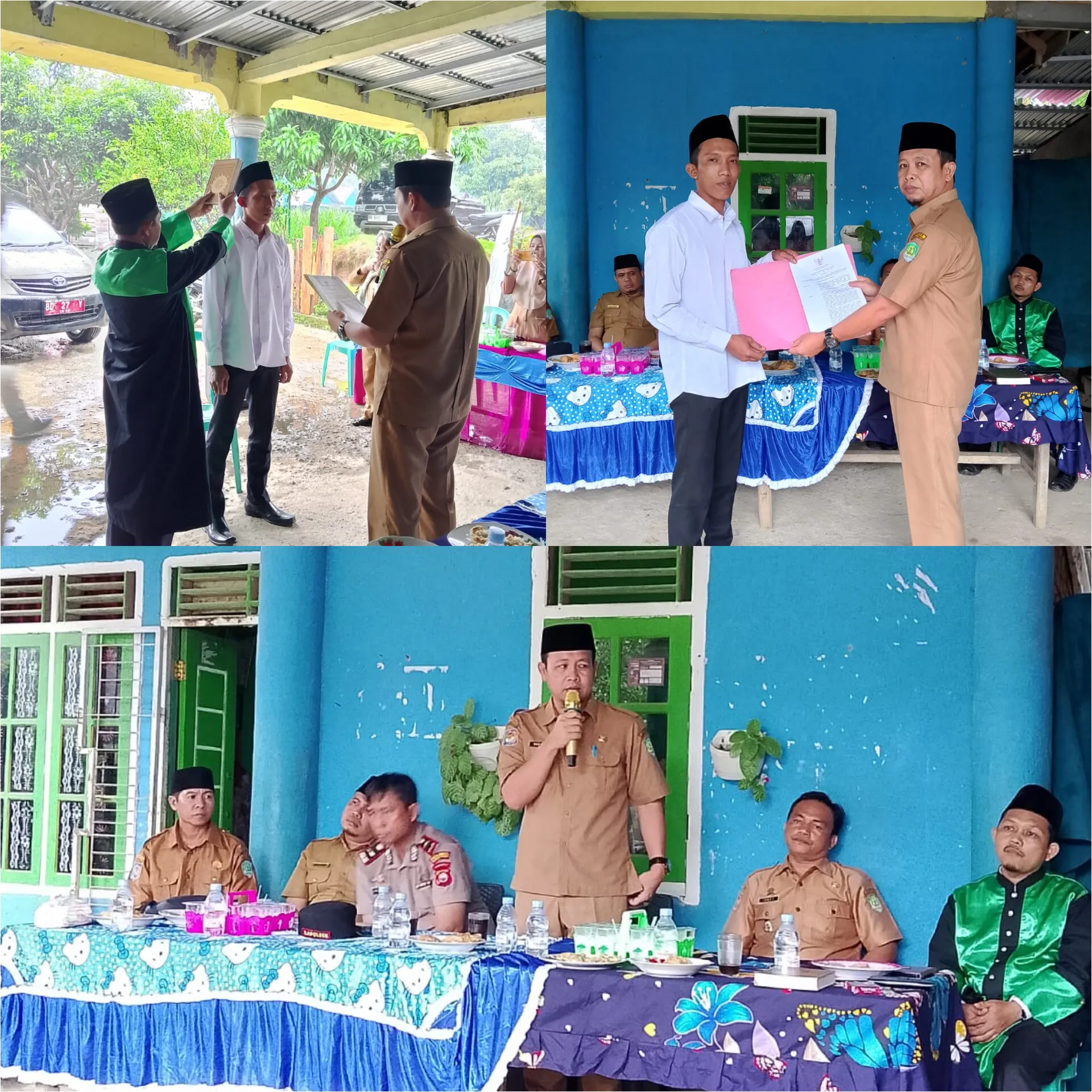 Pelantikan dan Peresmian Anggota BPD PAW Desa Taba Gemantung Kades Berikan ucapan Selamat kepada Saudara yang Terpilih