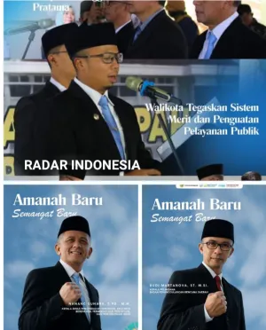 Walikota Tasikmalaya Secara Langsung Melantik Sumpah Janji Tiga Pimpinan Tinggi Pratama