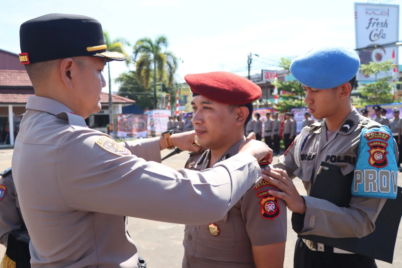 Kapolres Ketapang Pimpin Upacara Kenaikan Pangkat 73 Personel Periode 1 Juli 2026