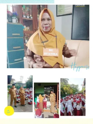 Keceriaan Warnai Hari Pertama Sekolah,SDN ,6 Sungai Raya Gelar MPLS Ramah Anak