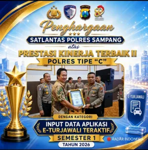 Satlantas Polres Sampang Raih Prestasi Gemilang, Sabet Penghargaan Terbaik II Tingkat Polda Jatim
