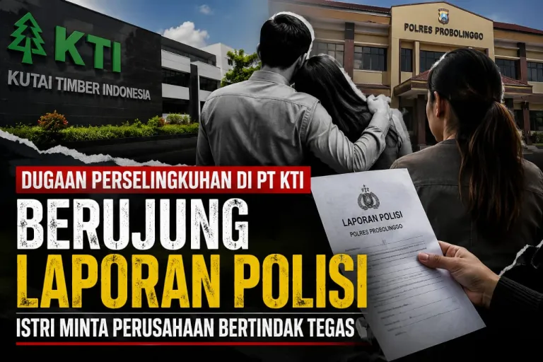 PT Kutai Timber Indonesia Diduga Jadi Lokasi Perselingkuhan, Seorang Istri Resmi Laporkan Suami ke Polres Probolinggo