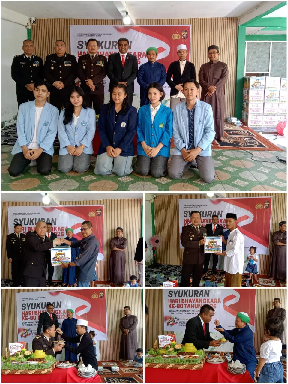 Kegiatan Syukuran Hari Bhayangkara Ke- 80 Di Pondok Pesantren Darul Qur’ an Wadda’wah Sungai Raya Dalam Berjalan Lancar.