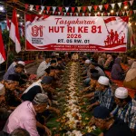 Peringati HUT RI ke-81, Warga RT 05 RW 01 Kelurahan Karanganyar Gelar Tasyakuran