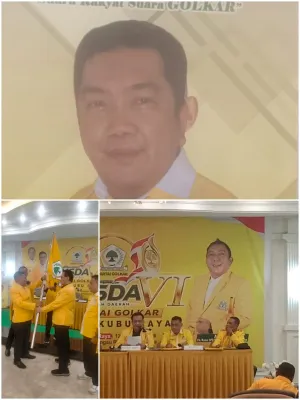 Musda VI Partai Golkar Kubu Raya ” Tommy Hermansyah Terpilih  Sebagai  Ketua  DPD