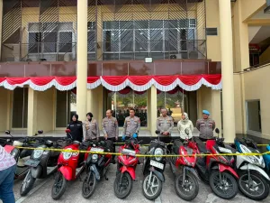 Polresta Pontianak rilis ungkap kasus komplotan curanmor di 11 lokasi