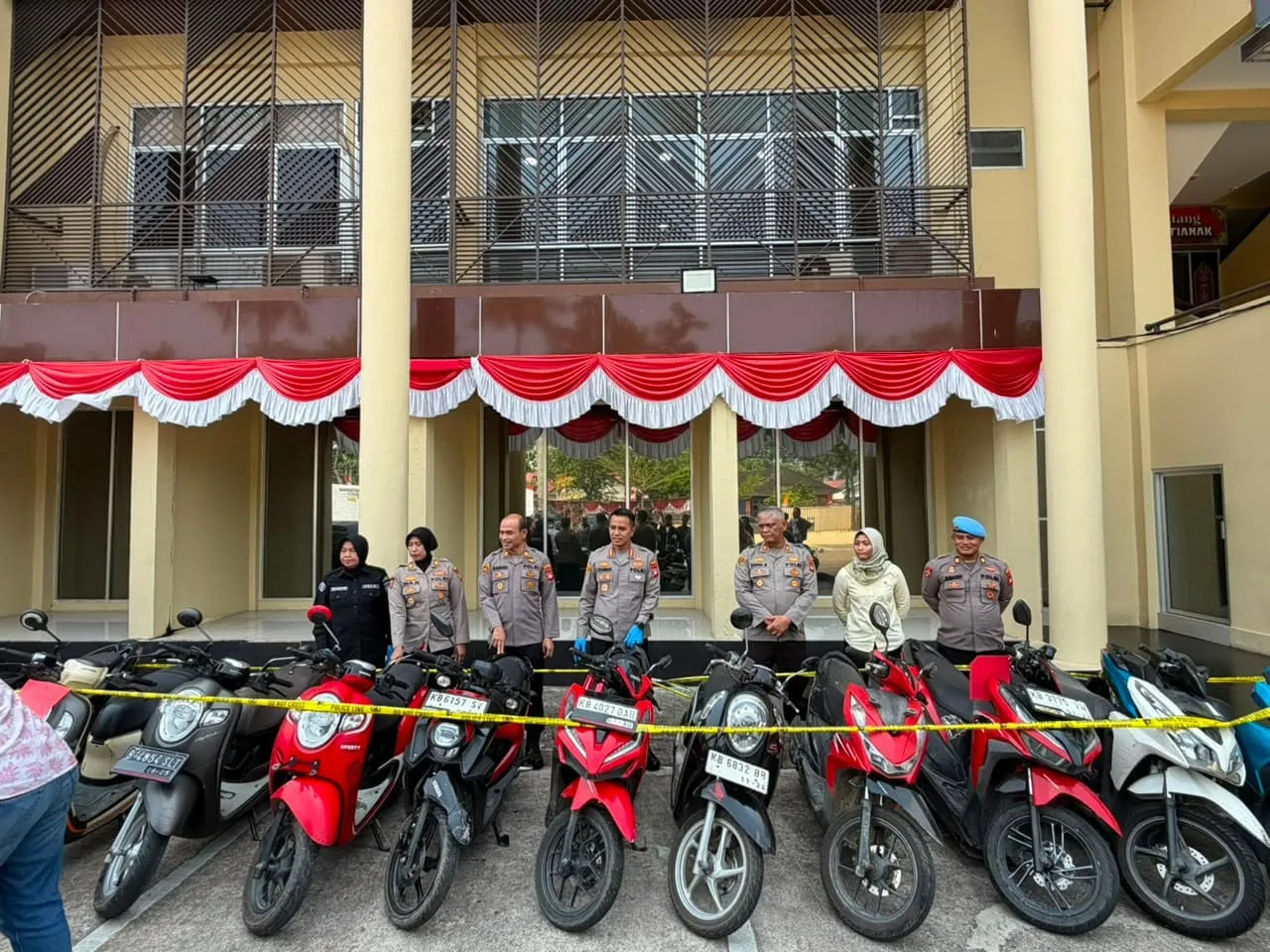 Polresta Pontianak rilis ungkap kasus komplotan curanmor di 11 lokasi