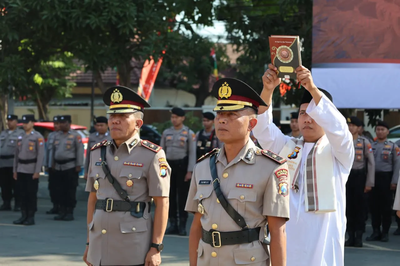 Kapolres Pasuruan Kota Pimpin Sertijab Kapolsek Purworejo, Wujudkan Penyegaran dan Penguatan Organisasi