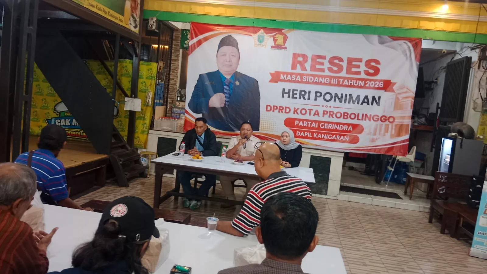 Reses Masa Sidang III Tahun 2026, Anggota DPRD Kota Probolinggo Fraksi Partai Gerindra Heri Poniman Gandeng PUPR Jemput Aspirasi Warga