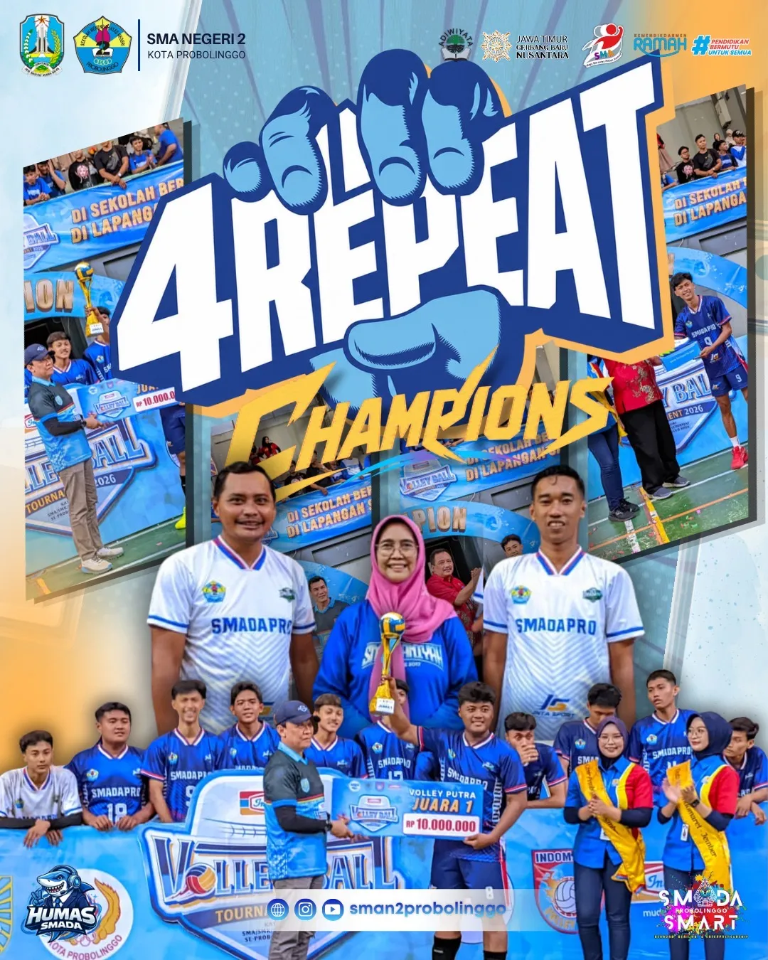 Empat kali berturut-turut, satu kata yang pantas diucapkan: LUAR BIASA!