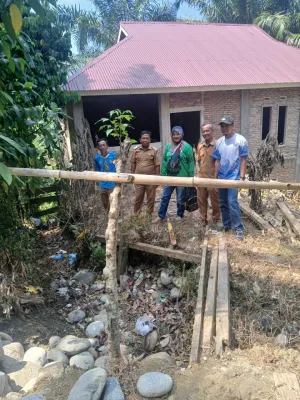 Pemdes Umbul Lakukan Titik Nol Pembangunan Siring Pasang