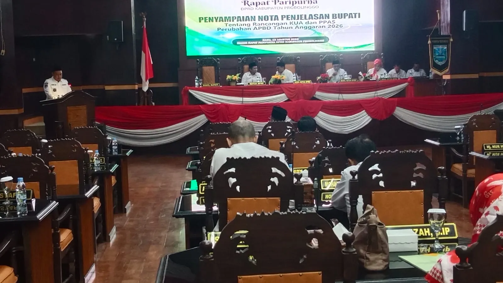 Pembahasan KUA-PPAS Perubahan APBD 2026 Oleh Pemkab dan DPRD Kabupaten Probolinggo Melalui Rapat Paripurna