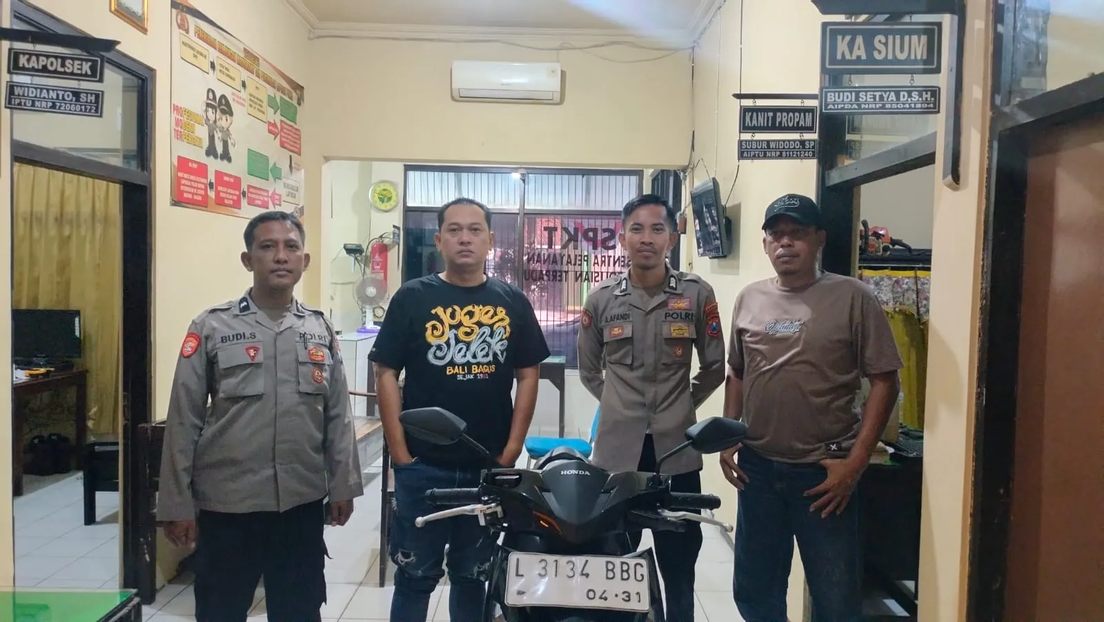 Polsek Lenteng Berhasil Ungkap Kasus Curanmor, Pelaku Diamankan Kurang dari 24 Jam