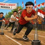 Semarak HUT RI ke-81  Warga RT 5 Gelar Lomba Cabut Bendera di Dalam Botol